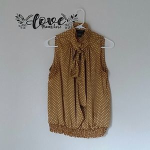 Jules & Leopold yellow sleeveless blouse